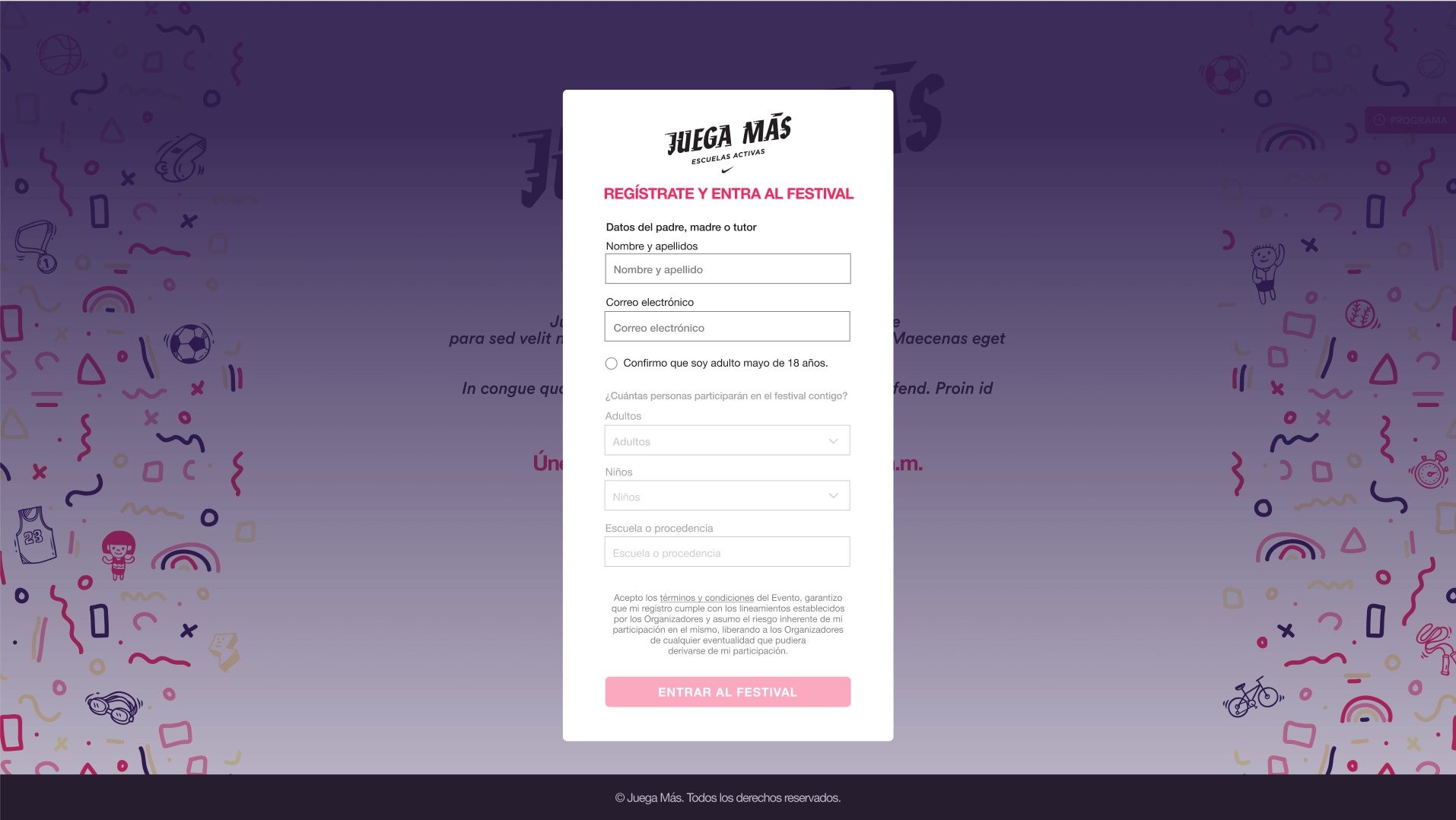 Nike Juega Más Interactive Features