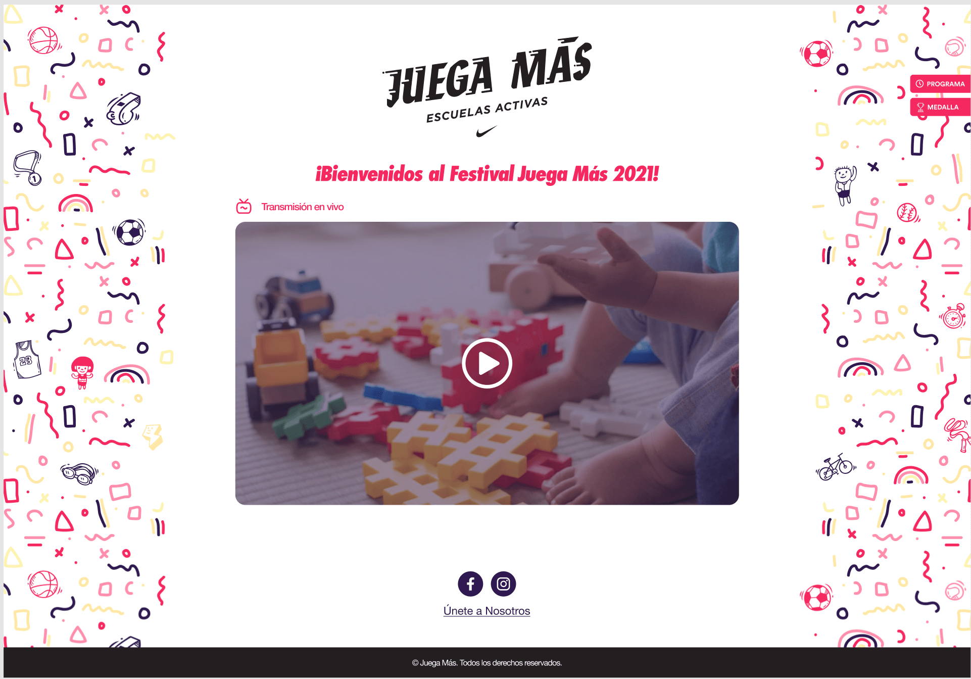 Nike Juega Más Mobile View