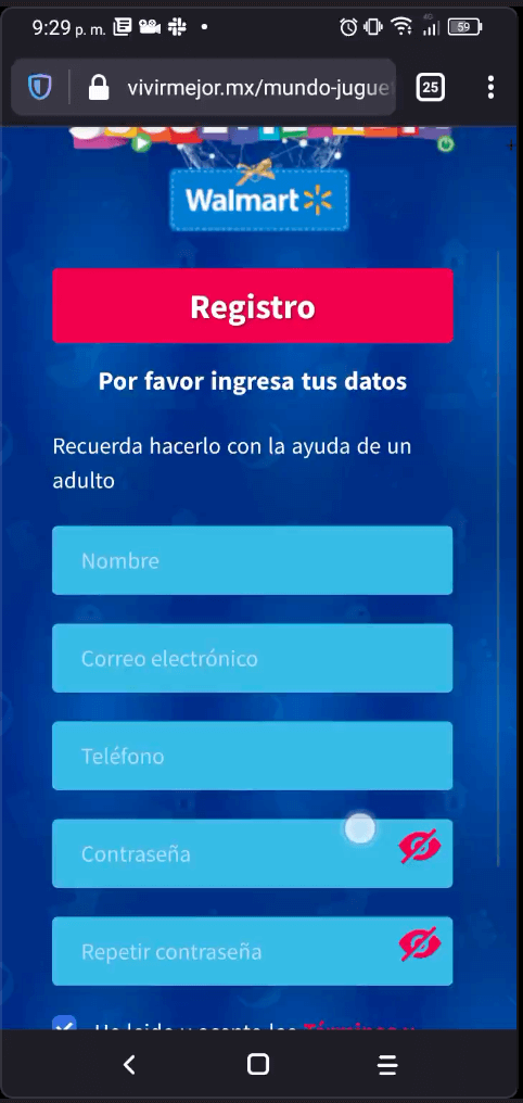 Juguetilandia Interface 2