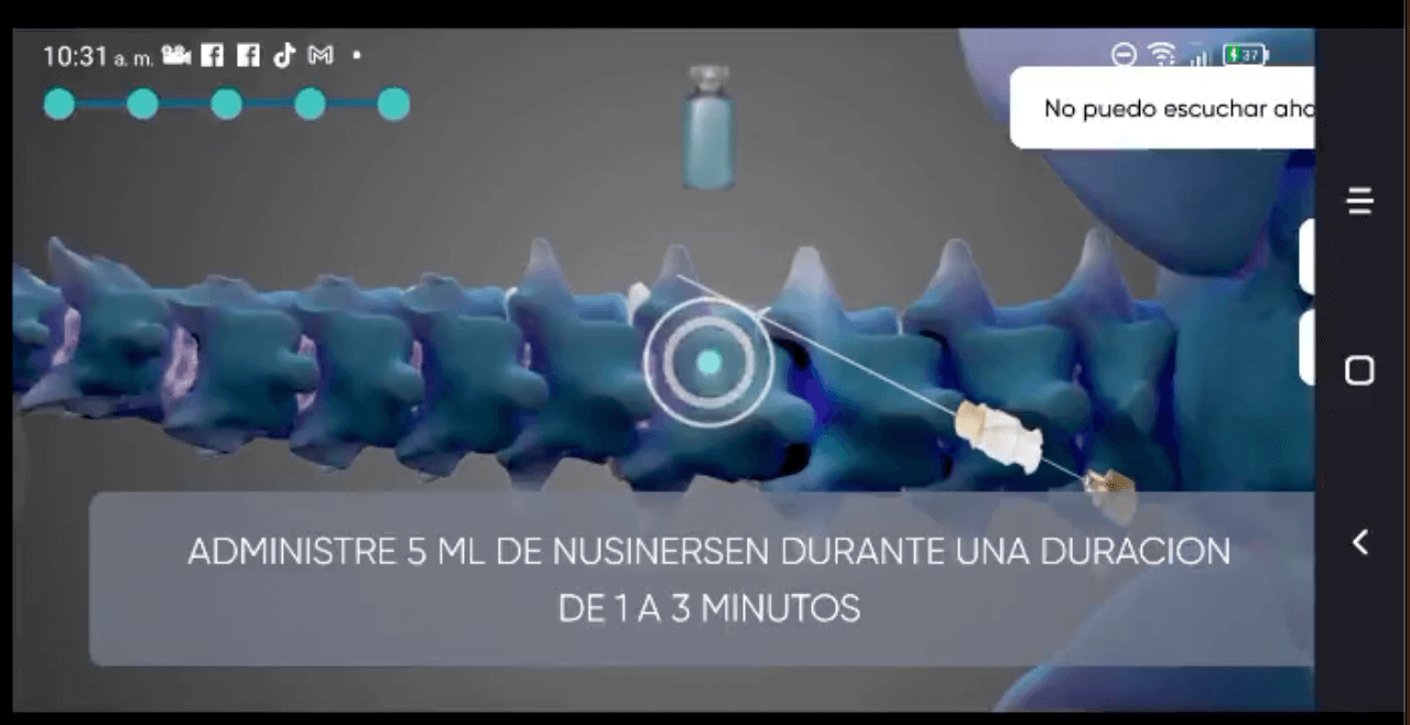 Lumbar Injection Simulator Interface 3