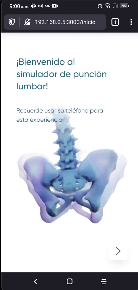 Lumbar Injection Simulator Interface 5